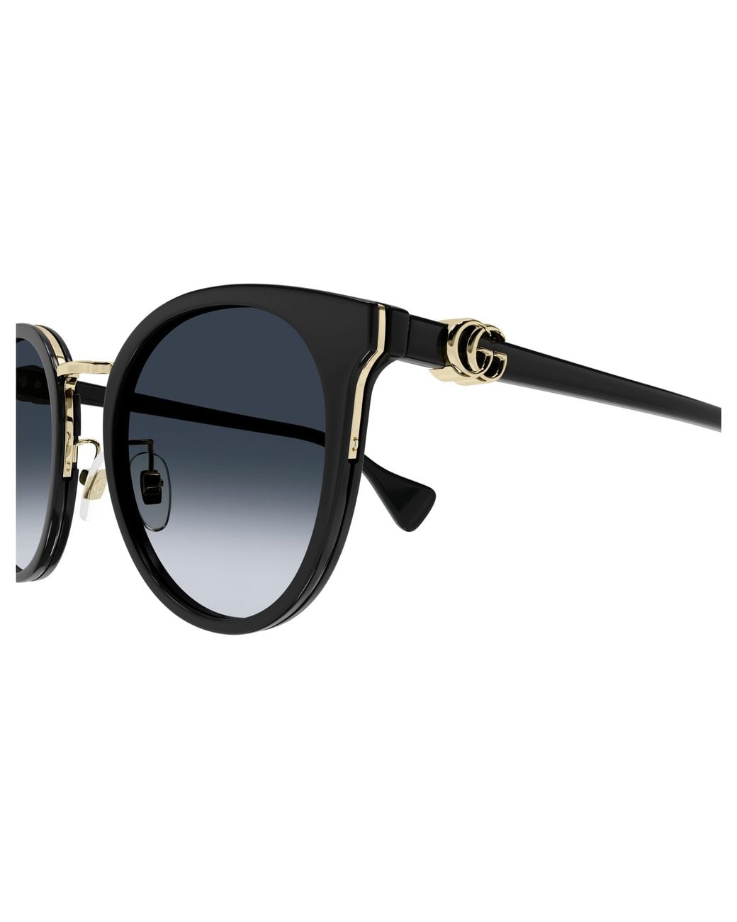 Gucci Black Gg1181Sk 001 Sunglasses Acetate Cat Eye Normal Shaded