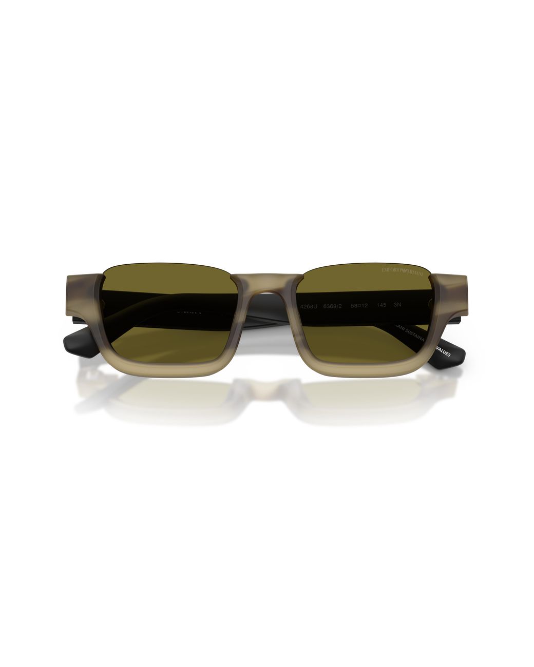 Emporio Armani Green Ea4268U 6369/2 Sunglasses Acetate Geometric Normal