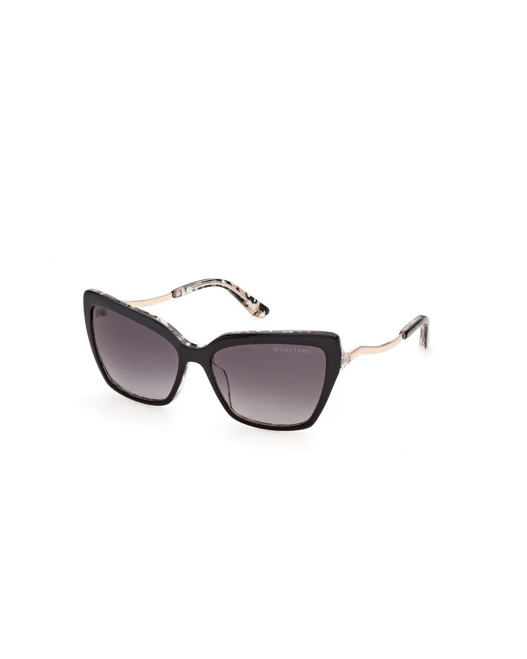 Guess Black Gm00046 01B Sunglasses Acetate Smoke Butterfly Normal