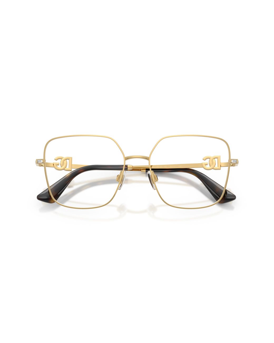Dolce & Gabbana Black Dg1367B 02 Optical Frames Metal Transparent Squared Normal