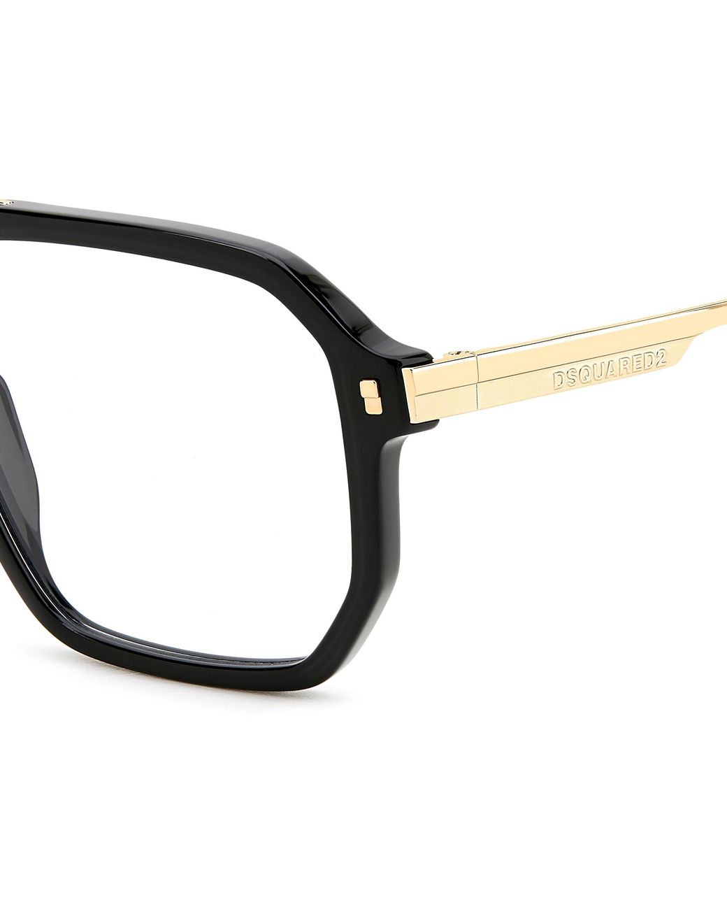 DSquared² Black D2 0123 2M2 Optical Frames Acetate Squared for men