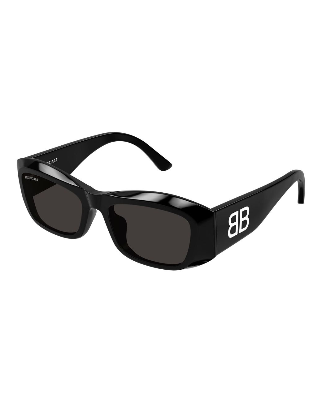 Balenciaga Black Bb0397Sa 001 Sunglasses Acetate Squared