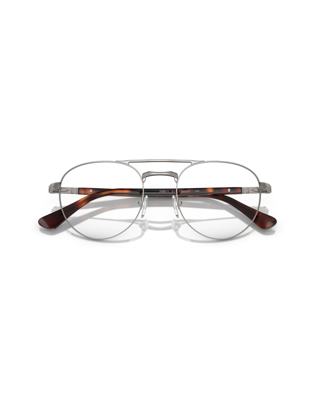 Persol Black Po2495V 513 Optical Frames Metal Pantos