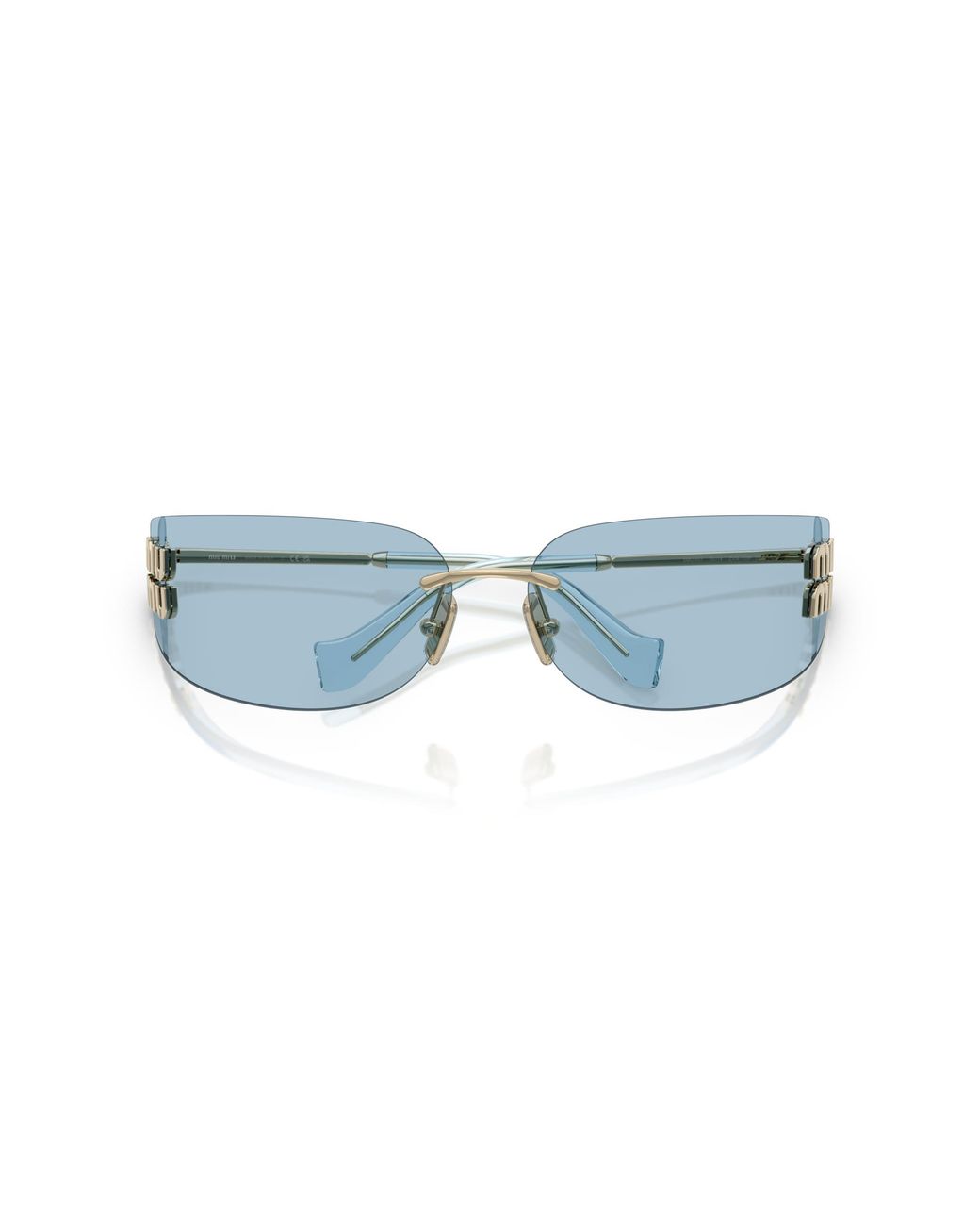 Miu Miu Black Mu A51S Zvn10P Sunglasses Metal Squared Normal