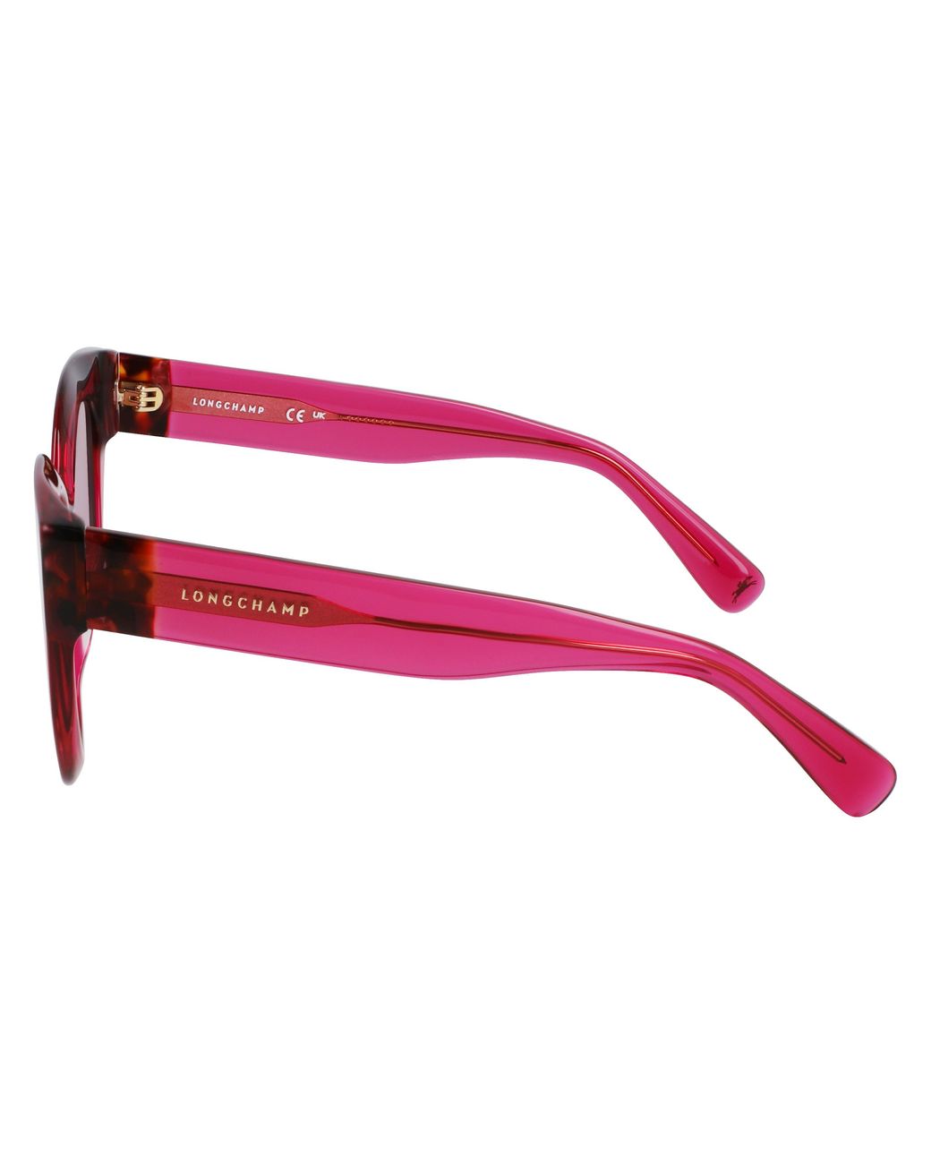 Longchamp Black Lo750S 654 Sunglasses Acetate Round Normal Normal