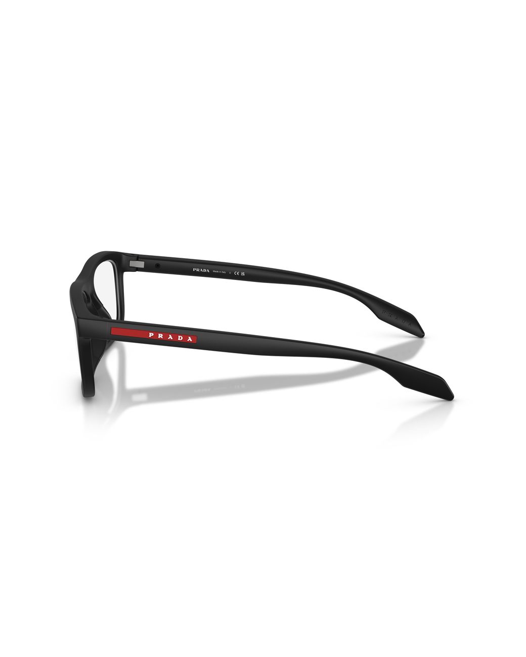 Prada Linea Rossa Black Ps 05Tv 12P1O1 Optical Frames Injected Transparent Pillow Normal for men
