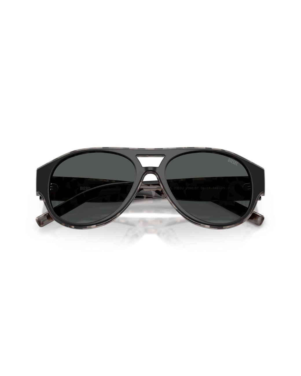 DIESEL Black Dl2023U 206887 Sunglasses Acetate Round Normal