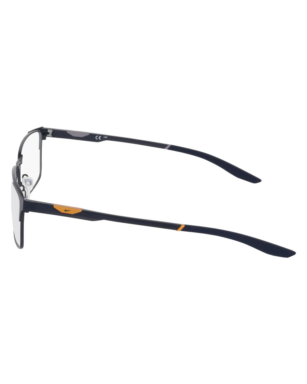 Nike Black 8143 212 Optical Frames Metal Squared Normal for men