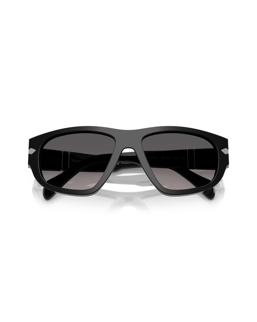 Persol Black Po0050S 95/M3 Sunglasses Acetate Geometric Polarized Shaded