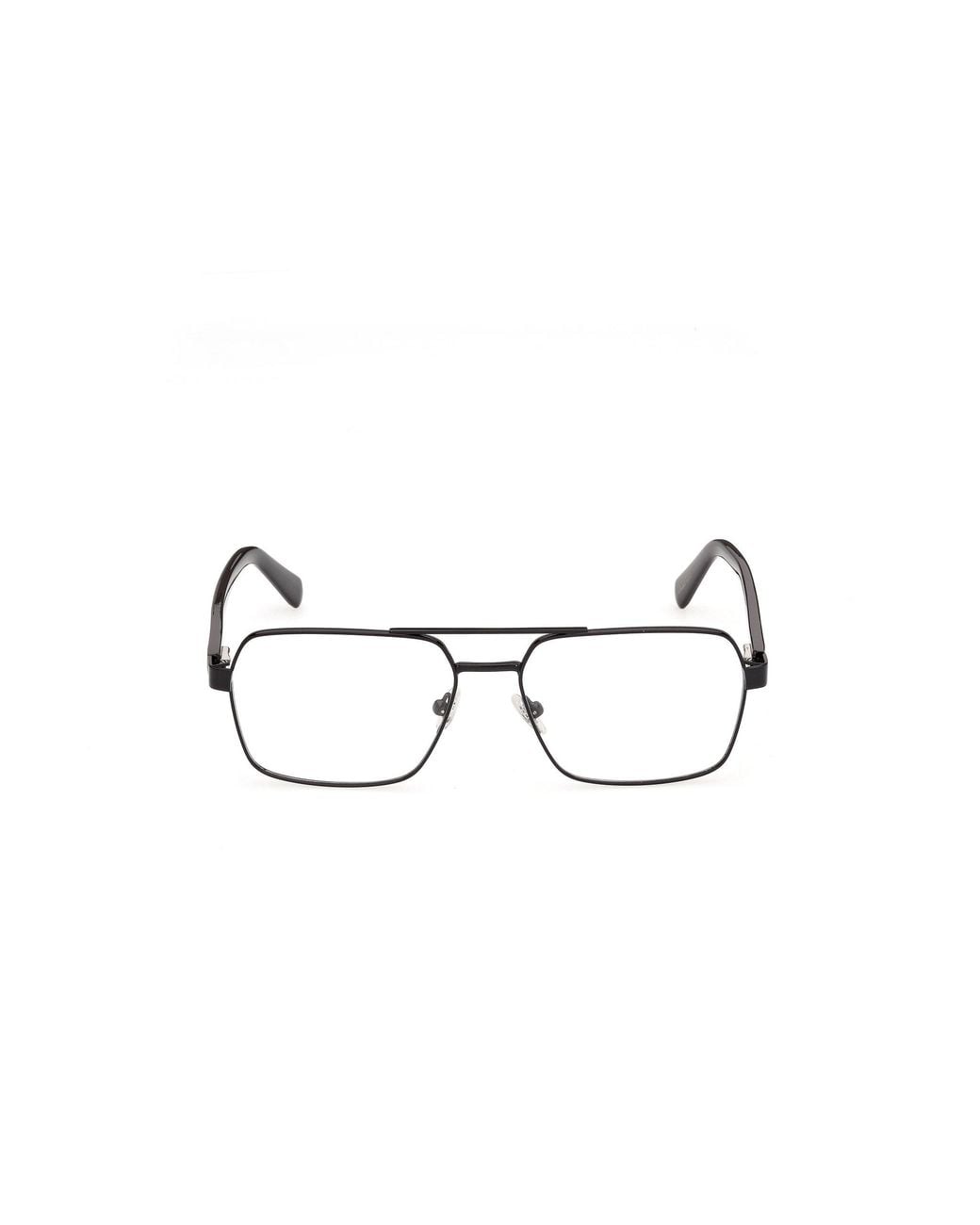 Guess Black Gu50449 1 Optical Frames Metal Squared Normal for men
