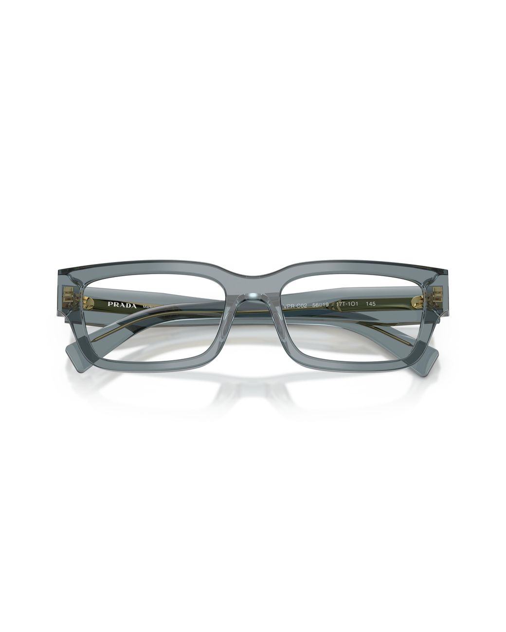 Prada Black Pr C02V 17T1O1 Optical Frames Acetate Pillow Normal for men