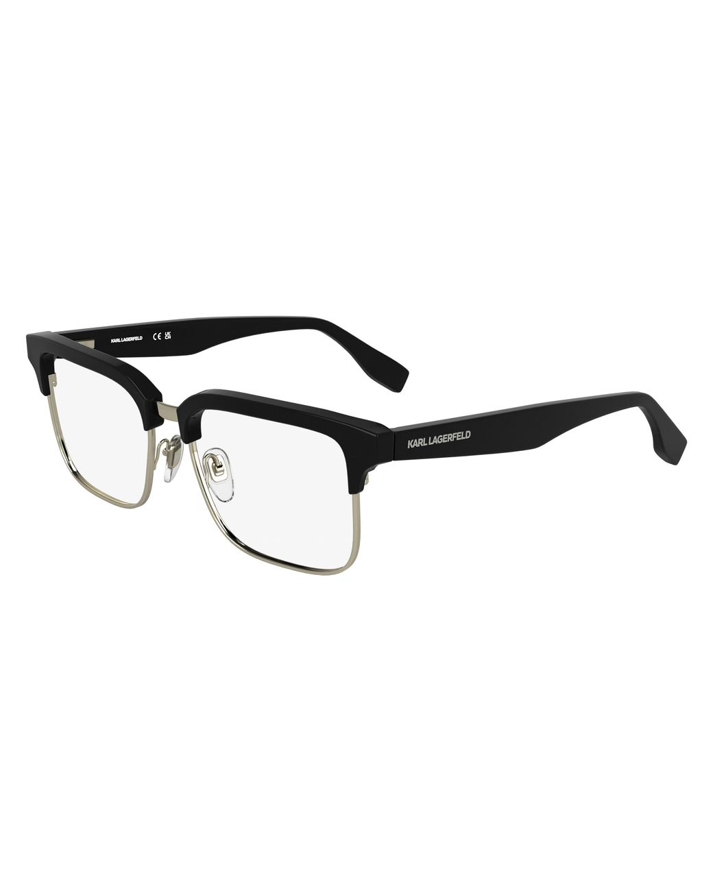 Karl Lagerfeld Black Kl6202 001 Optical Frames Metal Squared Normal for men