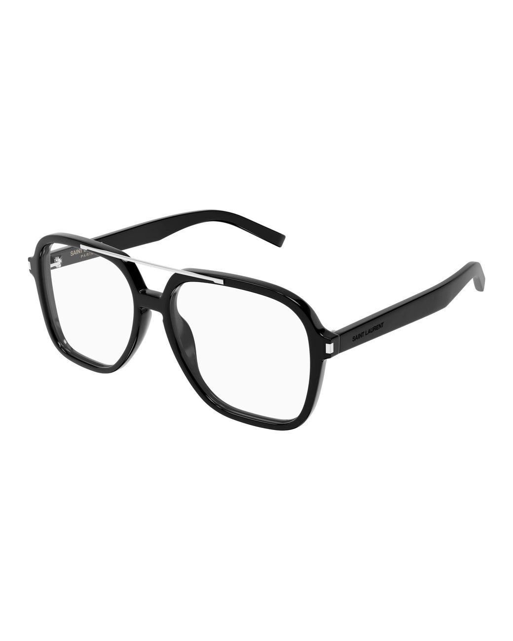Saint Laurent Black Sl545 Opt Aviator Frames