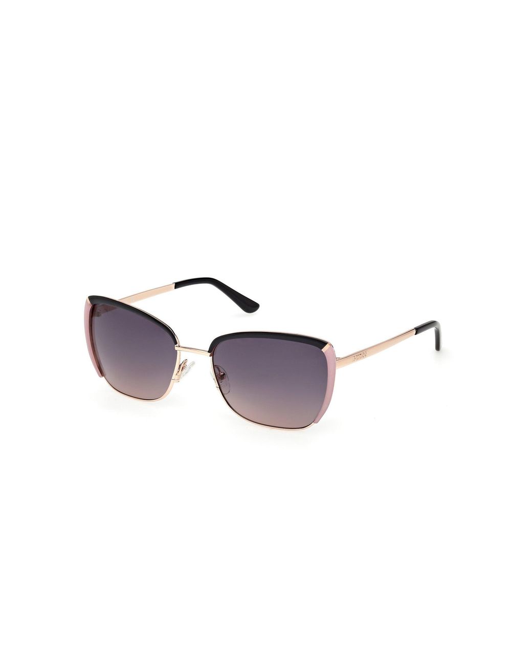 Guess Black Gu00218 05B Sunglasses Metal Smoke Squared Normal