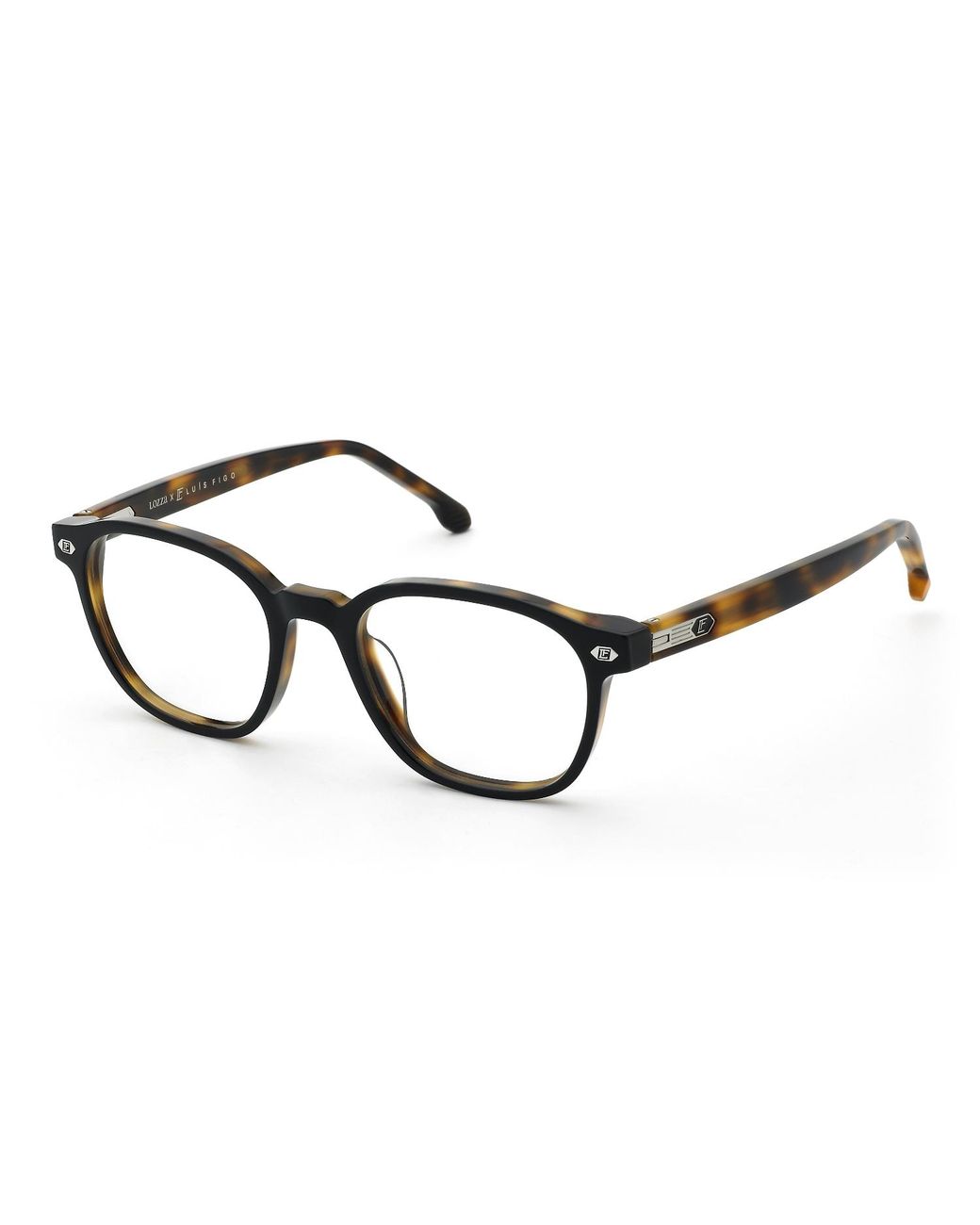 Lozza Black Vl4418 0U64 Optical Frames Acetate Pantos for men