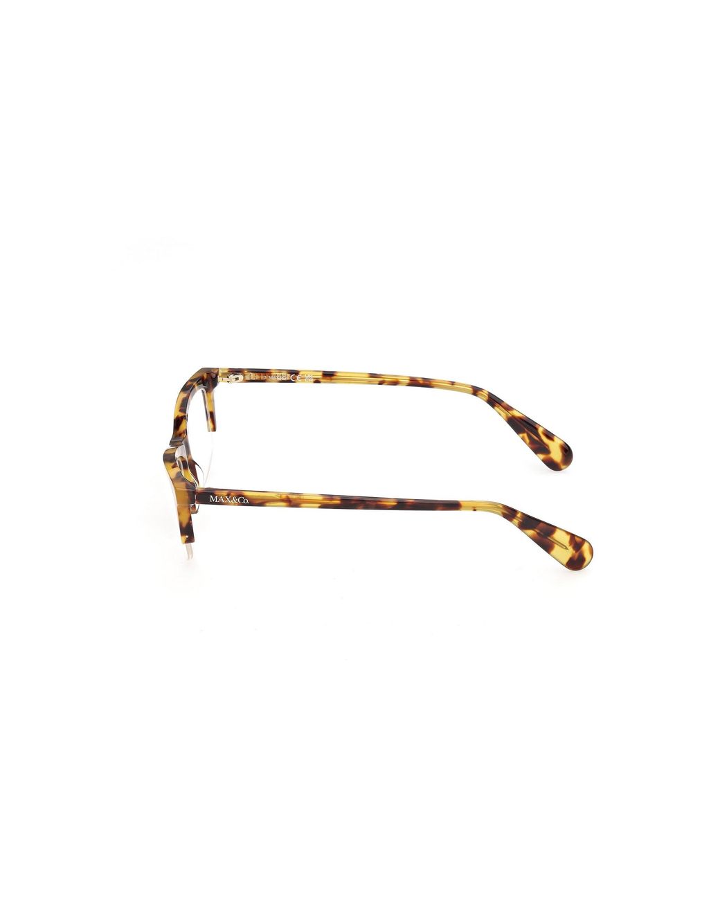 MAX&Co. Black Mo5240 53 Optical Frames Acetate Squared Normal