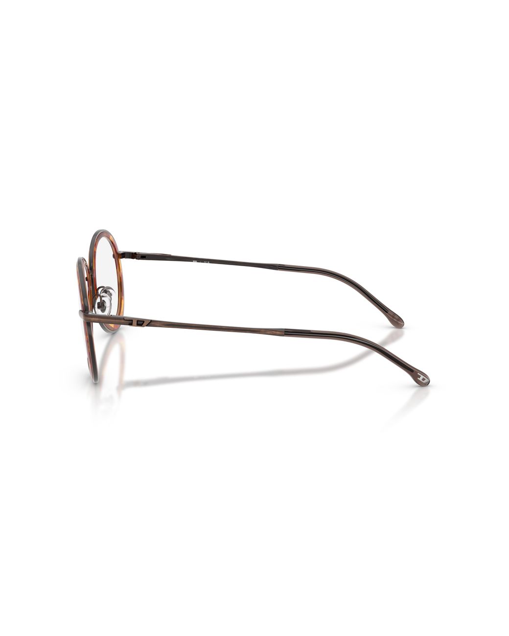 DIESEL Black Dl5007 105 Optical Frames Metal Round Normal