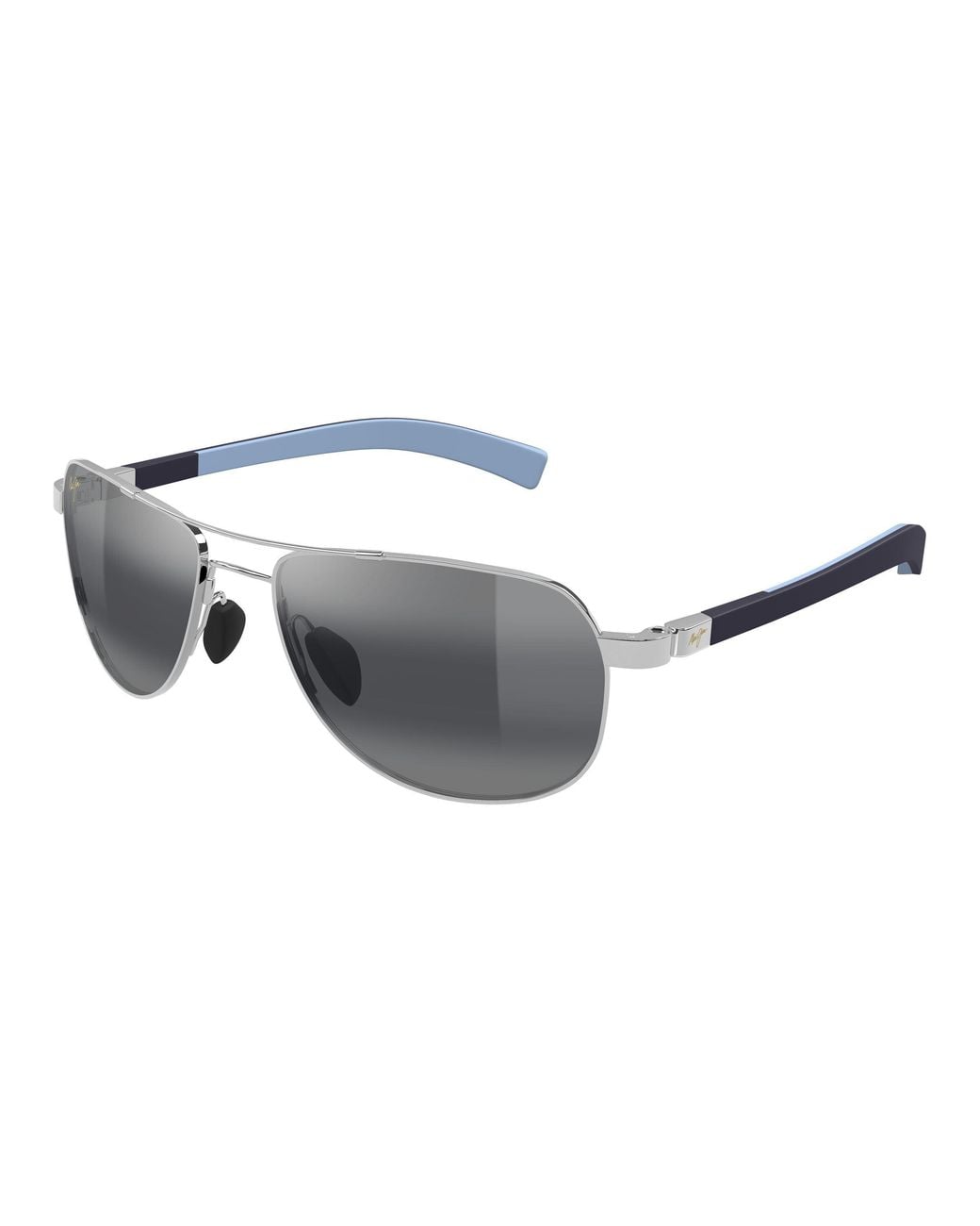 Maui Jim Black Mj0327S 001 Occhiali Da Sole Grigio Squadrata