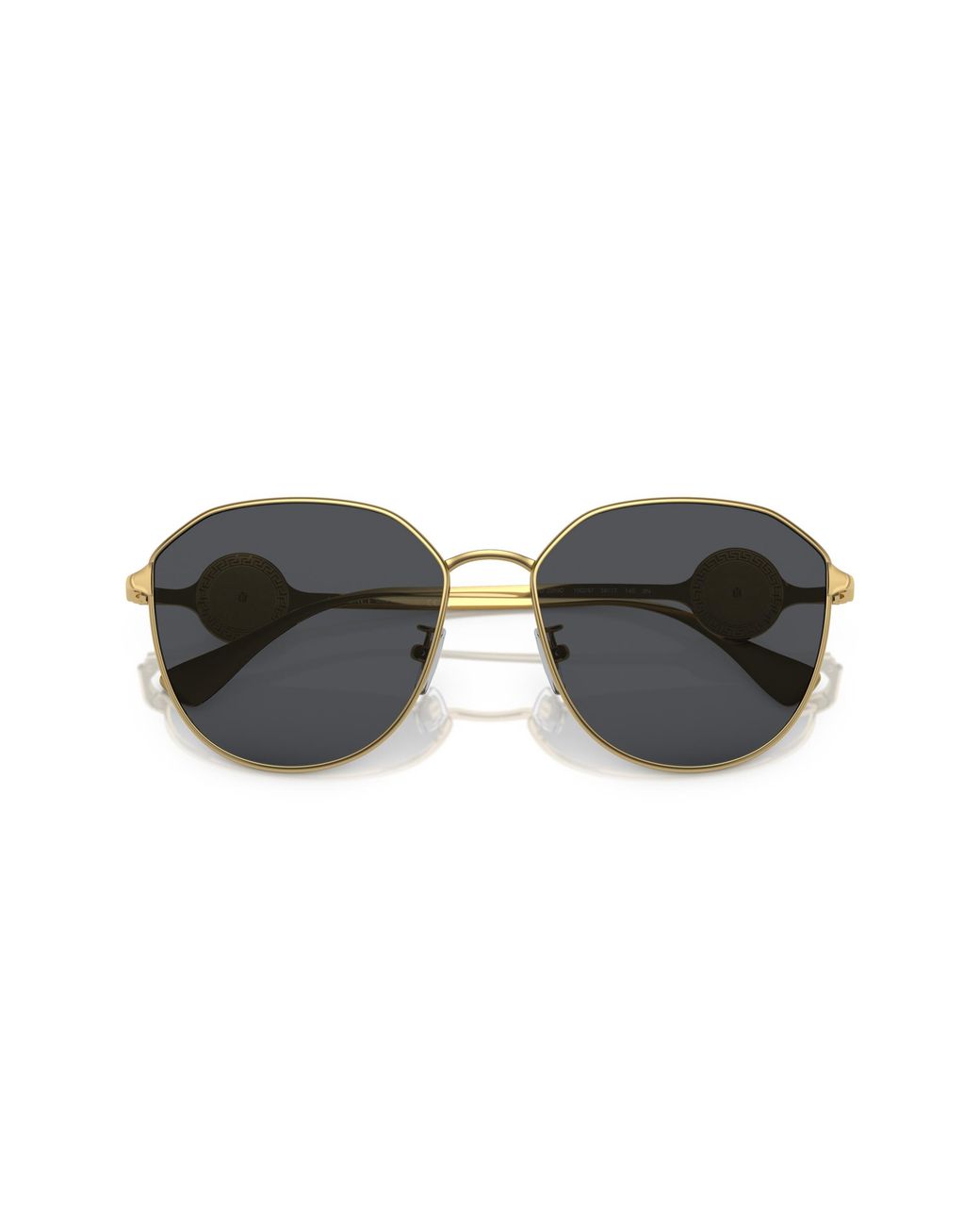 Versace Black Ve2259D 100287 Sunglasses Steel Geometric Normal