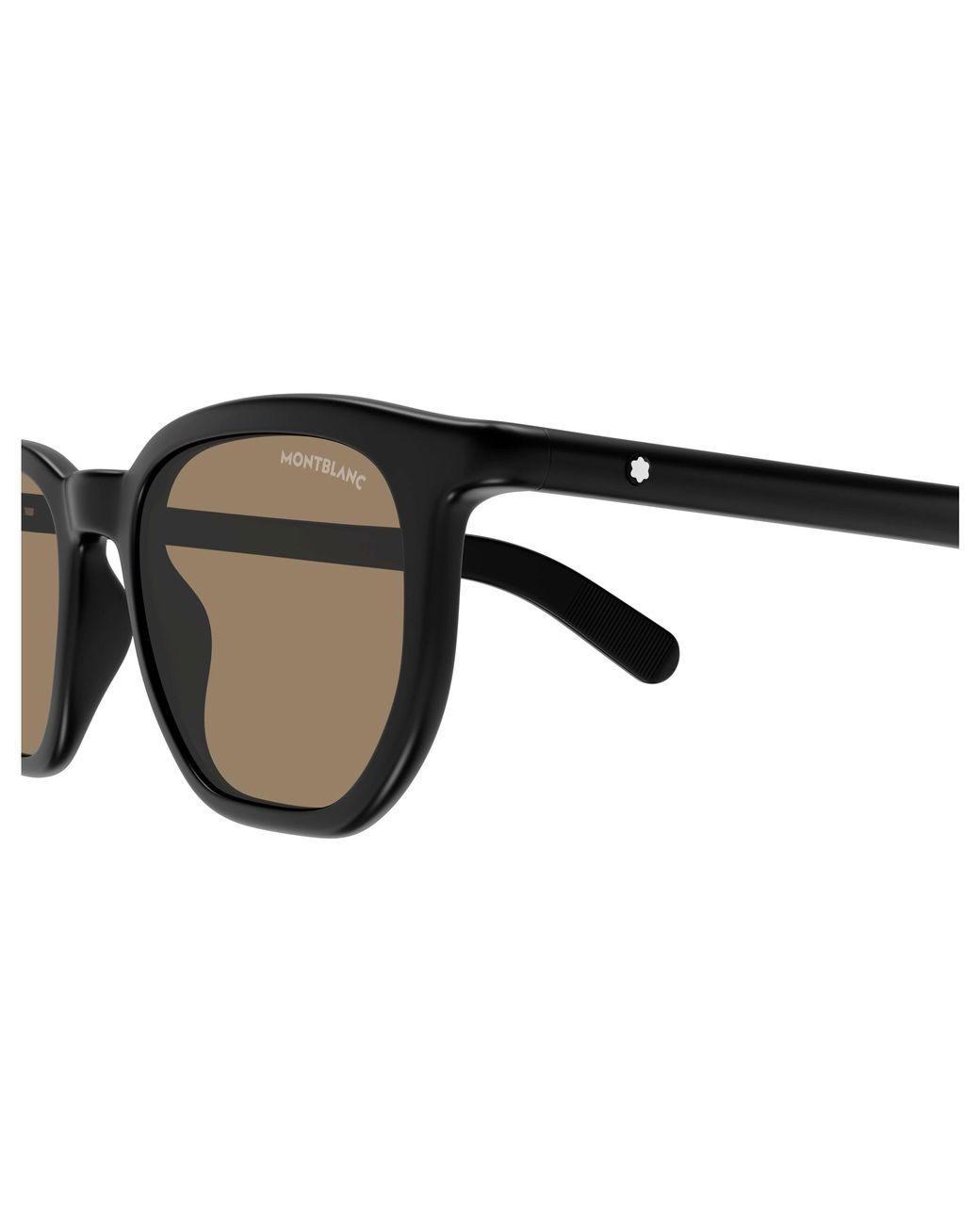 Montblanc Black Mb0353S 006 Sunglasses Round for men