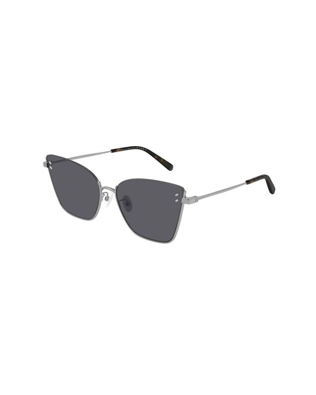 Stella McCartney Black Sc0182S 002 Outlet Sunglasses Metal Squared Normal