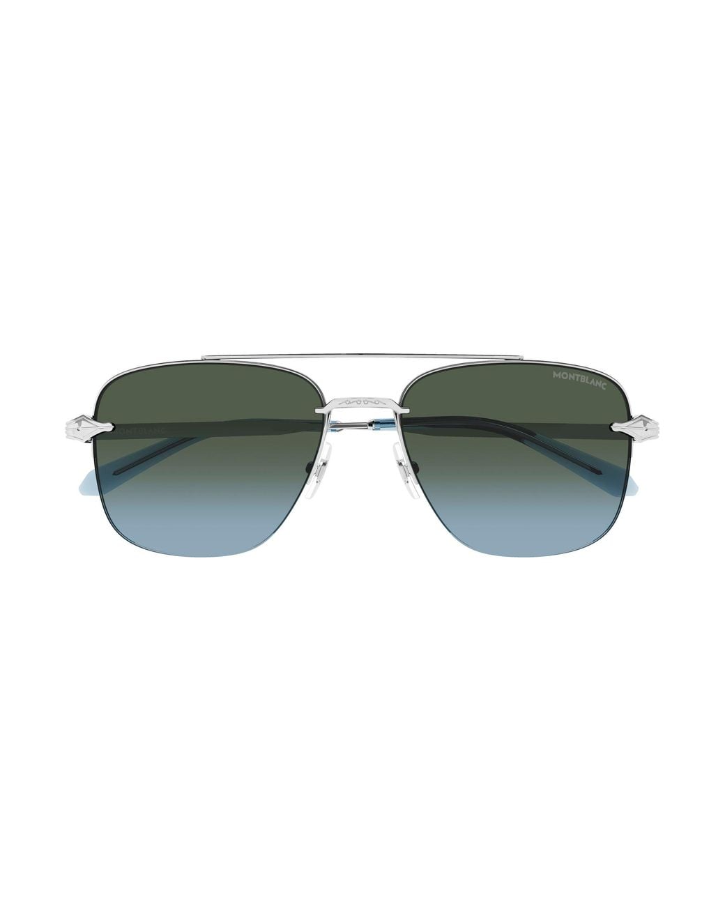 Montblanc Black Mb0513S 003 Sunglasses Metal Pilot Nuanced for men