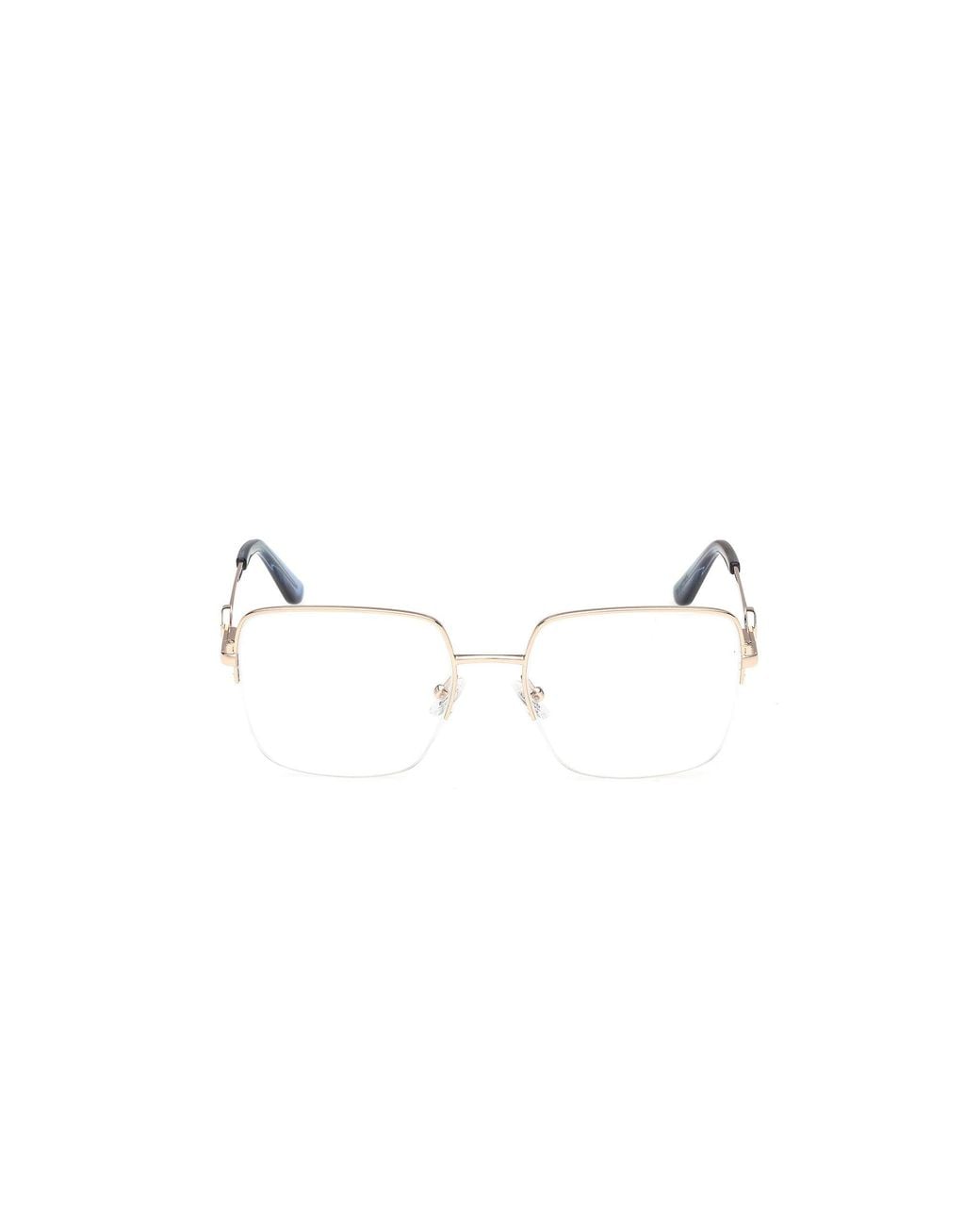 Guess Black Gu50347 032 Optical Frames Metal Squared Normal