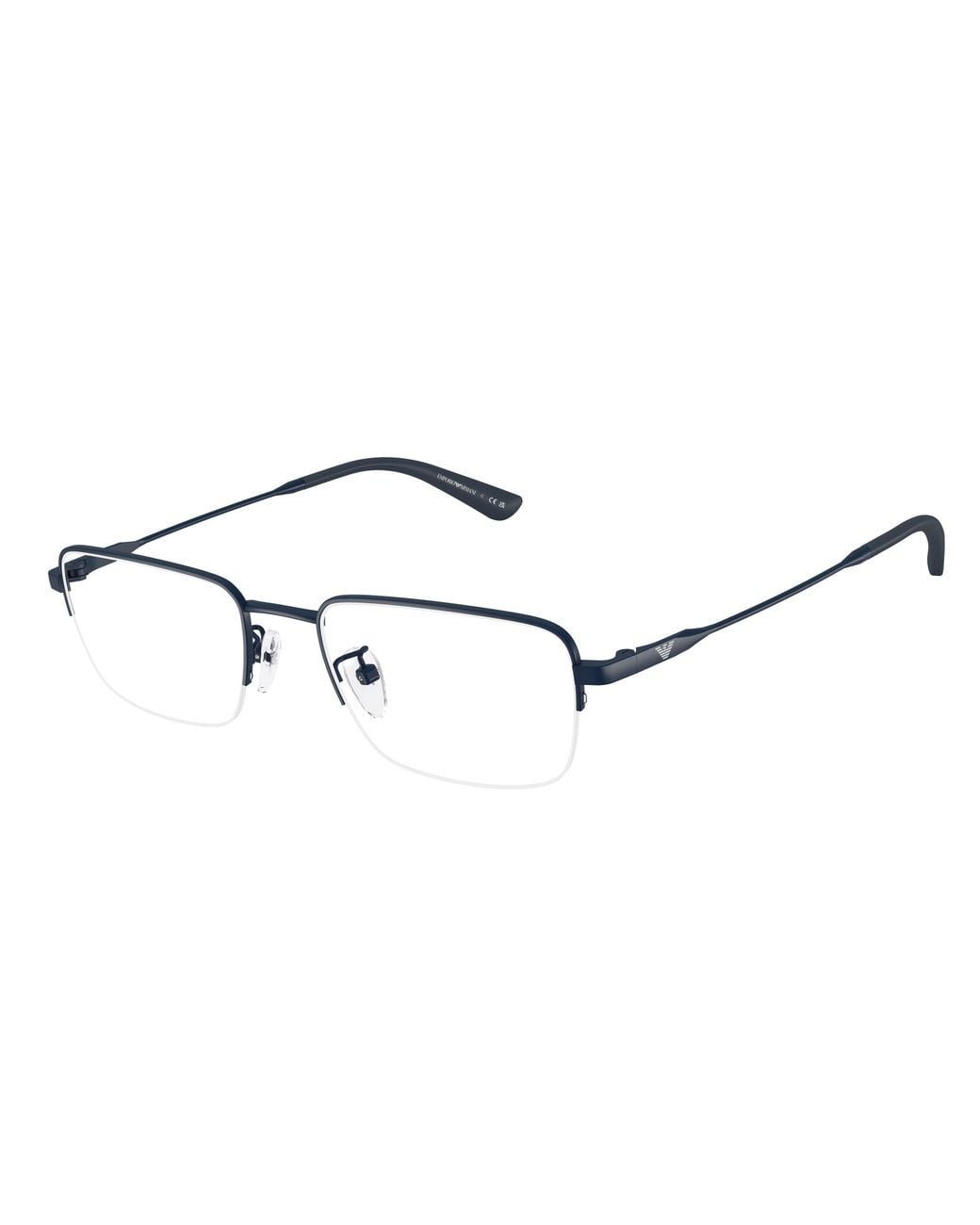 Emporio Armani Black Ea1193Td 3018 Optical Frames Titanium Transparent Squared Normal for men