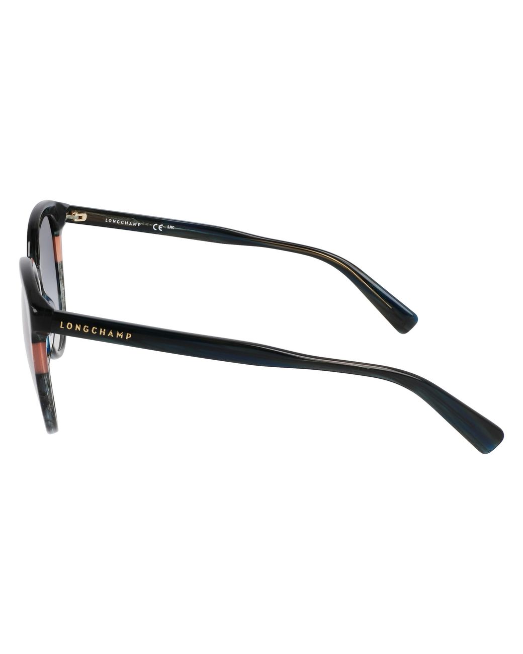 Longchamp Black Lo752S 406 Sunglasses Acetate Round Normal Normal