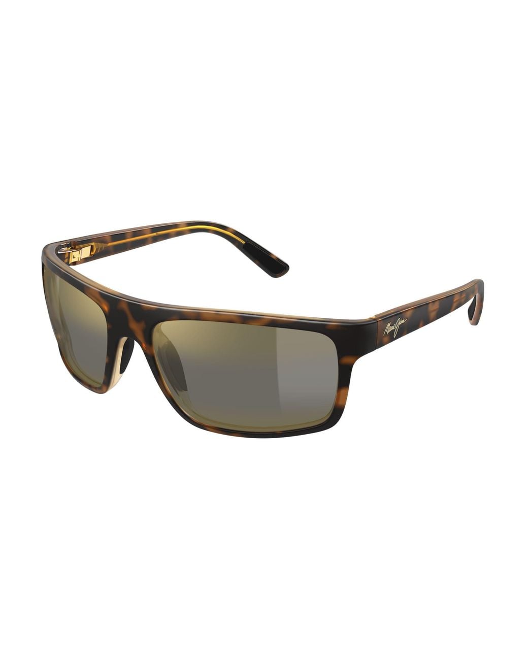 Maui Jim Black Mj0746S 003 Occhiali Da Sole Iniettato Bronzo Squadrata