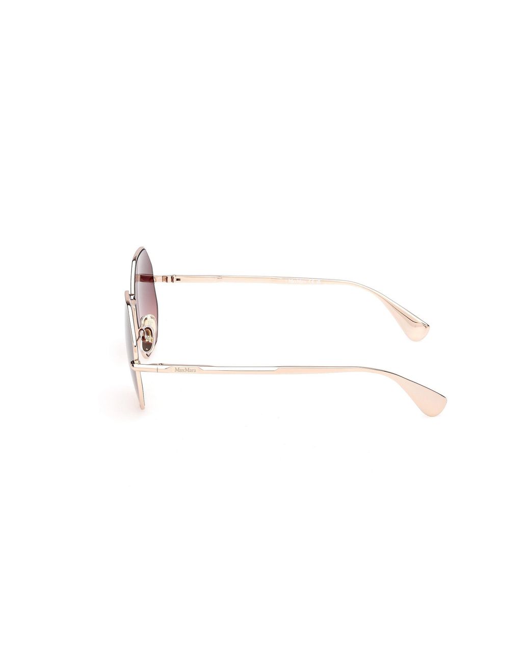 Max Mara Black Mm0168 Miller 28F Sunglasses Metal Geometric Normal