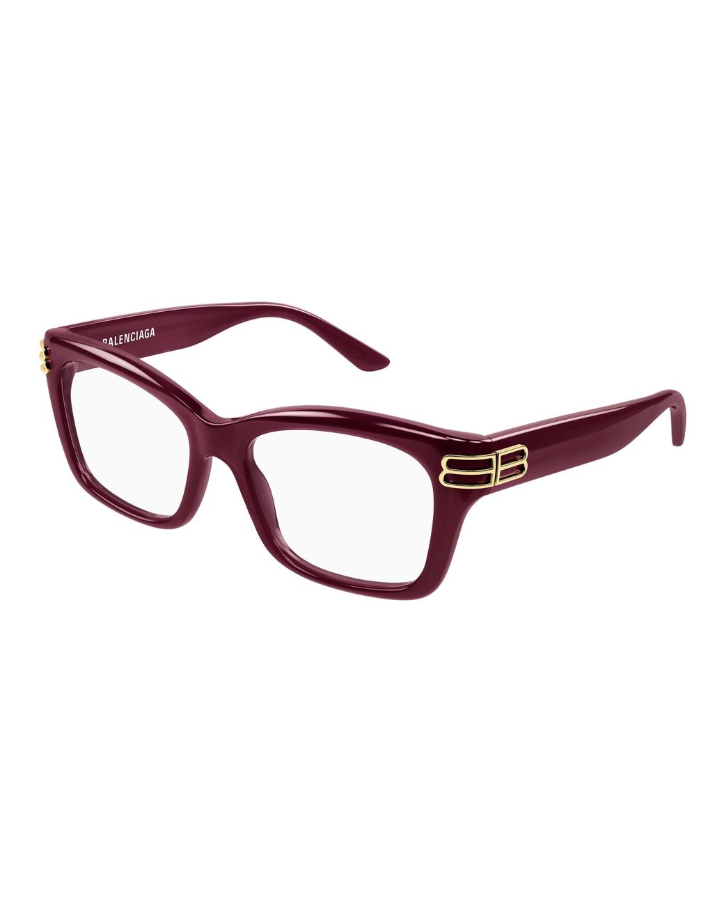 Balenciaga Black Bb0472O 004 Optical Frames Acetate Transparent Squared