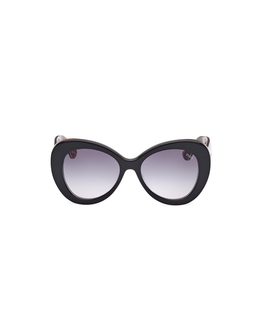 Emilio Pucci Black Ep0232 05W Sunglasses Acetate Round Normal