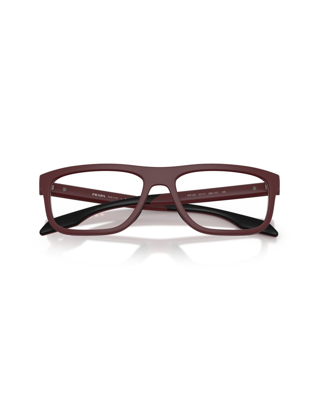 Prada Linea Rossa Black Ps 05Tv 29U1O1 Optical Frames Injected Transparent Pillow Normal for men