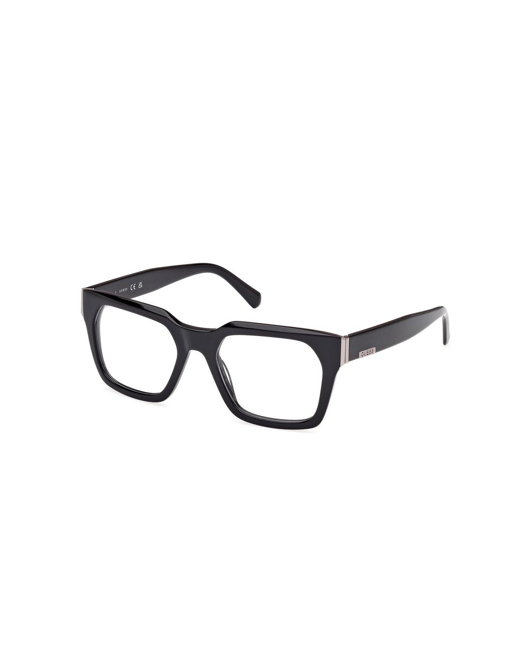 Guess Black Gu50188 001 Optical Frames Acetate Squared Normal for men