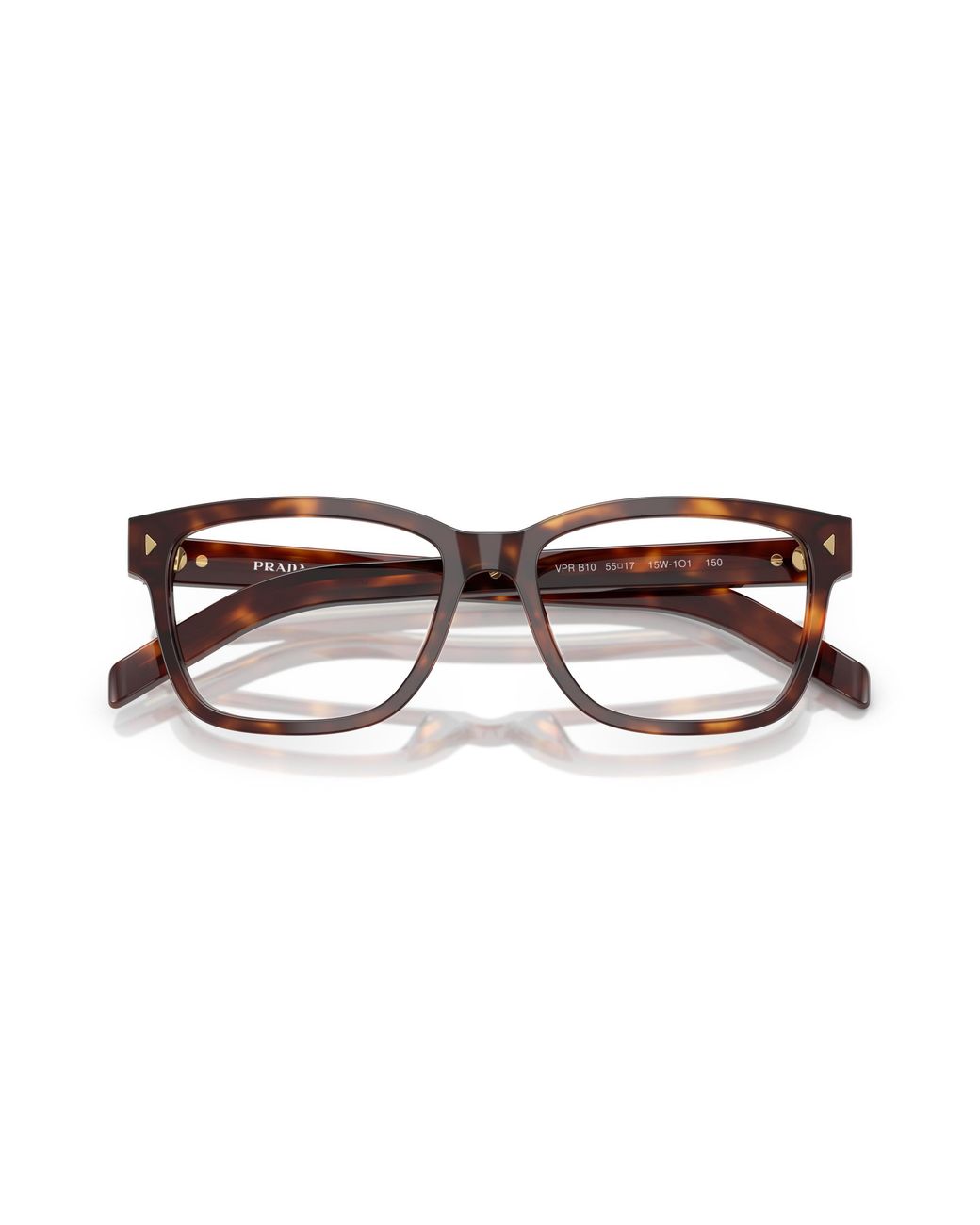 Prada Black Pr B10V 15W1O1 Optical Frames Acetate Squared Normal for men