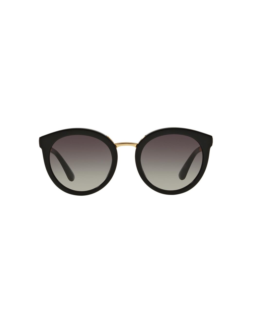 Dolce & Gabbana Black Dg4268 501/8G Sunglasses Acetate Round Normal Shaded