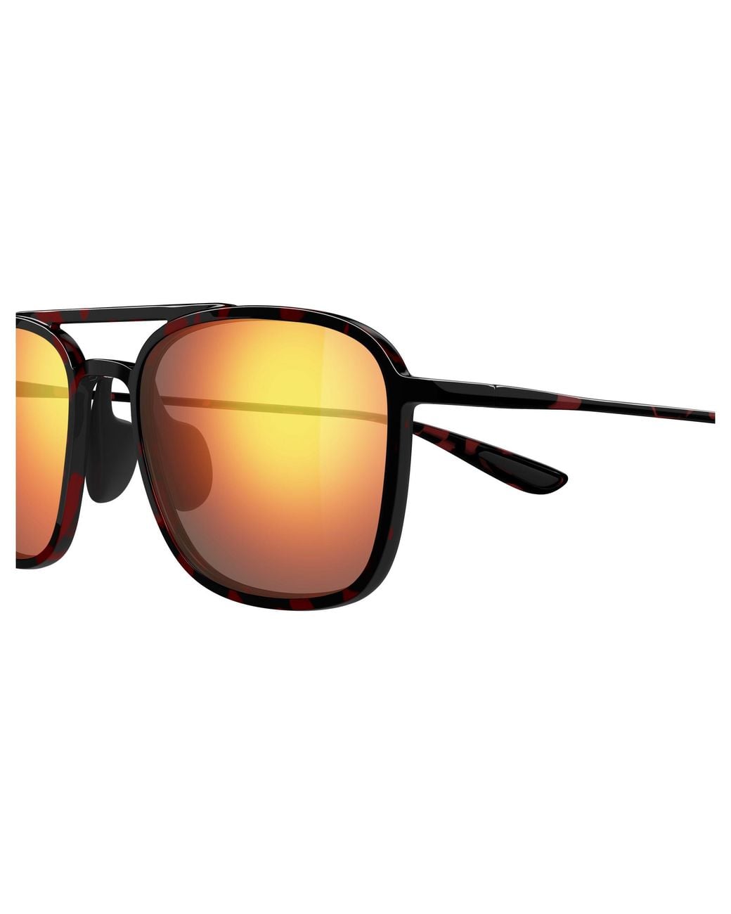 Maui Jim Black Mj0447S 003 Occhiali Da Sole Iniettato Rosso Squadrata