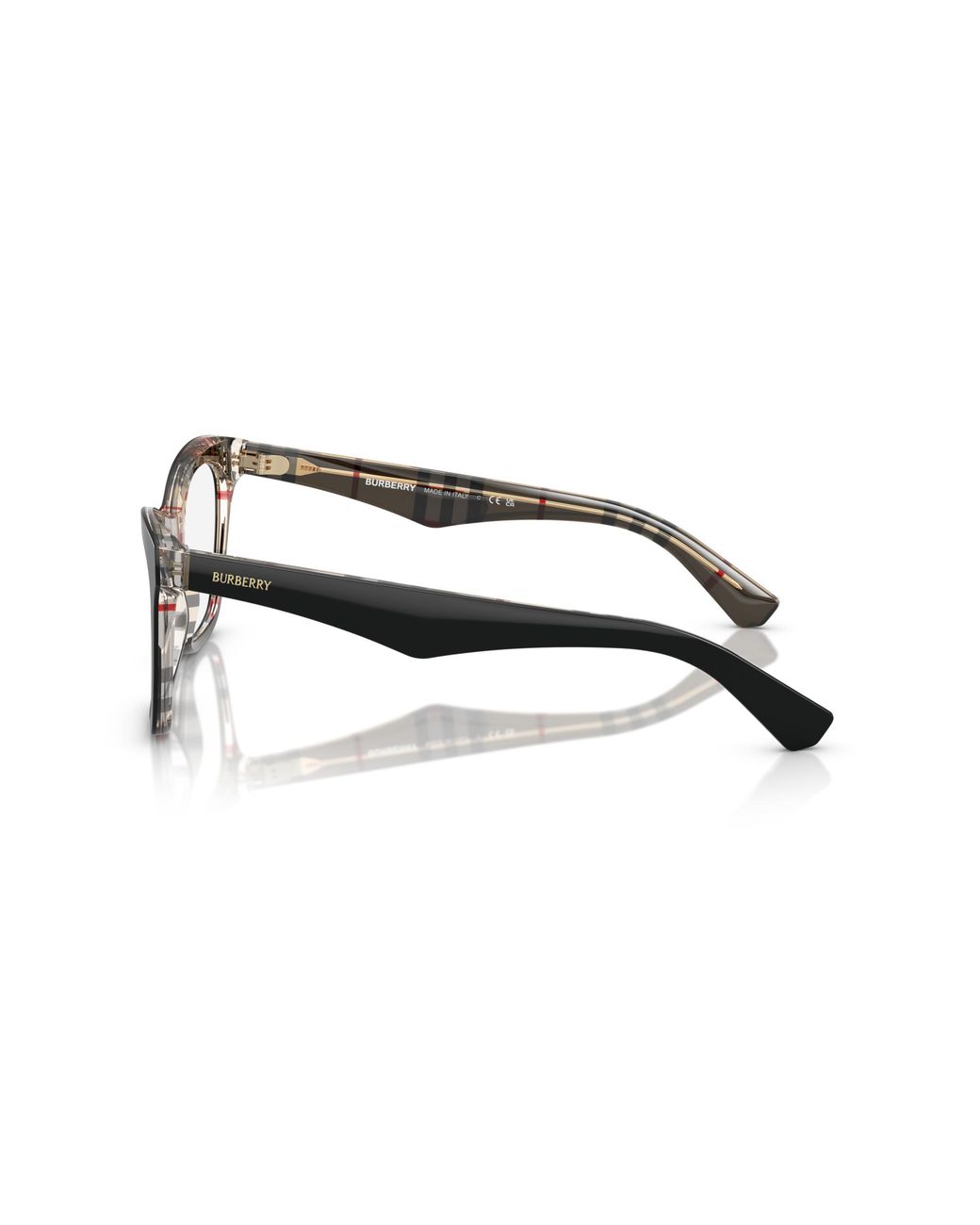 Burberry Black Be2416 4121 Optical Frames Acetate Cat Eye Normal