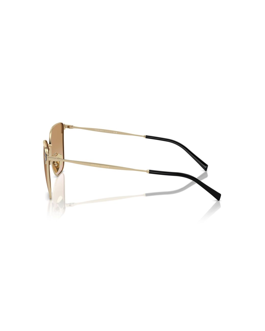 Giorgio Armani Black Ar6155 301313 Sunglasses Steel Squared Normal Shaded