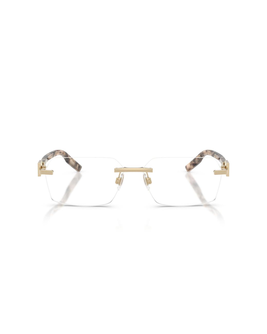 Dolce & Gabbana Black Dg1361 488 Optical Frames Metal Transparent Squared Normal for men