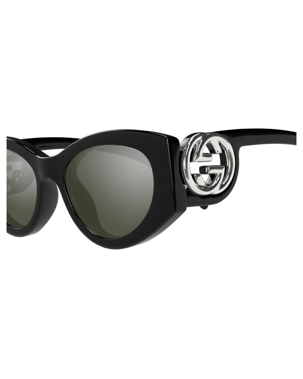 Gucci Black Gg1691S 001 Sunglasses Injected Cat Eye
