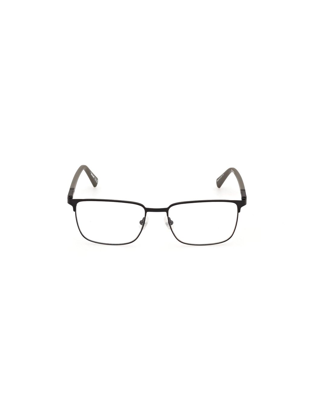Timberland Black Tb50020 002 Optical Frames Metal Squared Normal for men