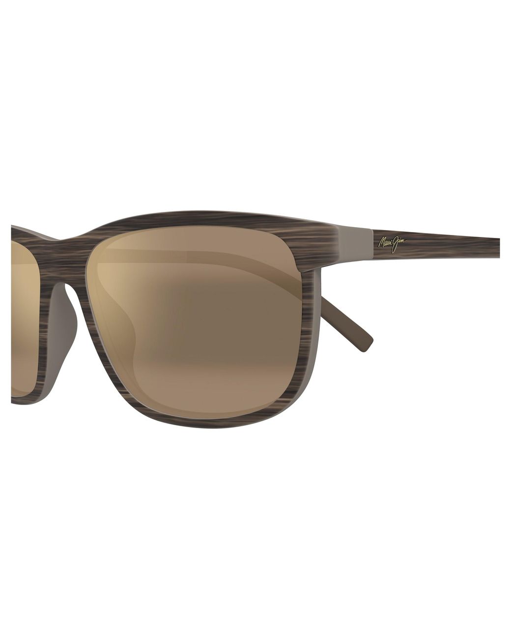 Maui Jim Black Mj0811S 003 Sunglasses Injected Bronze Squared