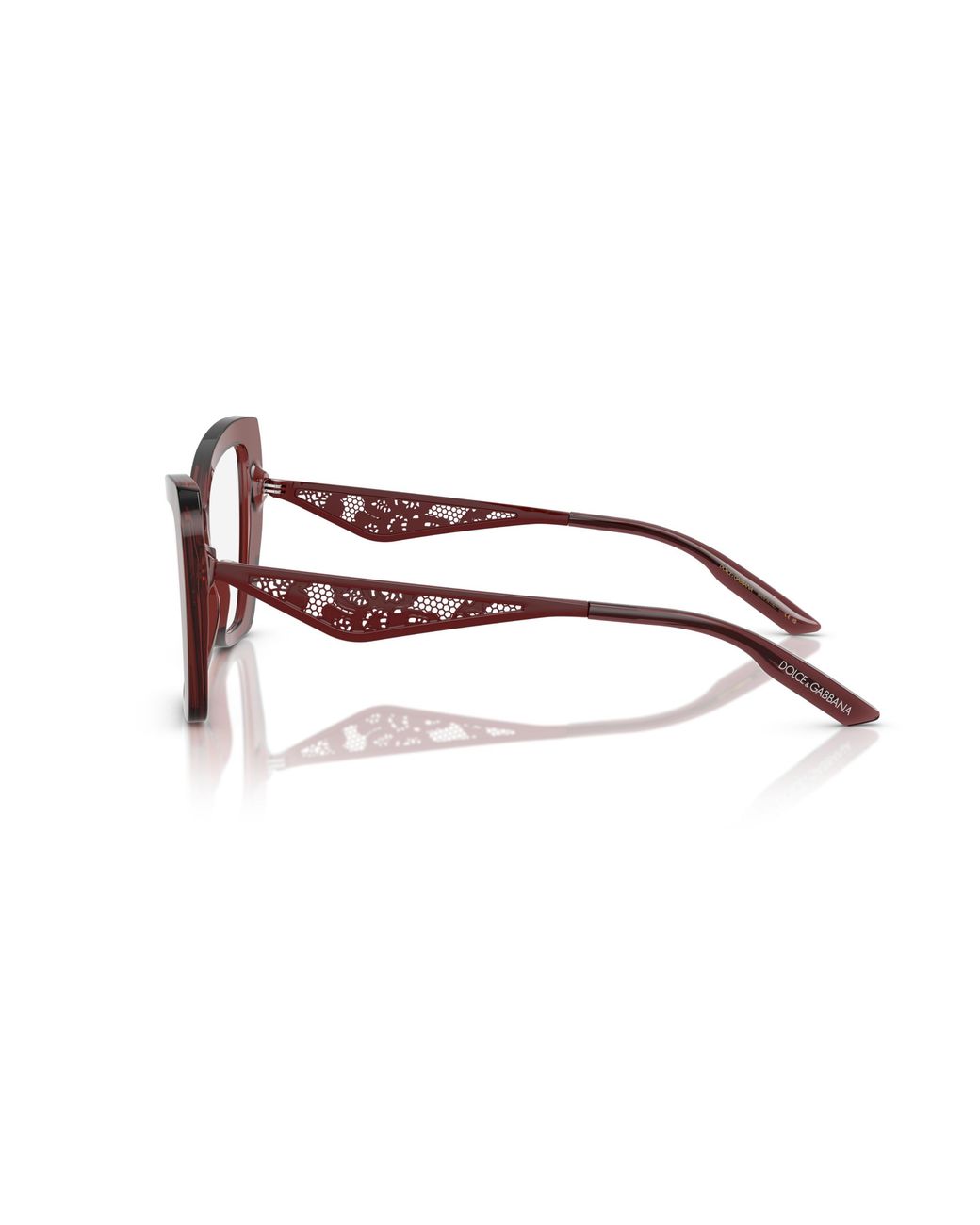 Dolce & Gabbana Black Dg3409 3045 Optical Frames Acetate Transparent Cat Eye Normal
