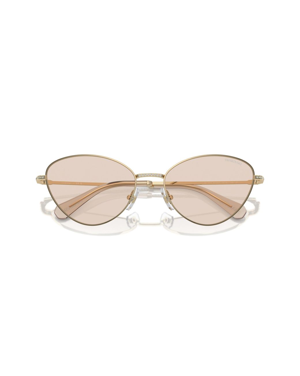 Swarovski Black Sk7014 4013M4 Sunglasses Metal Cat Eye Photochromatic Photochromatic