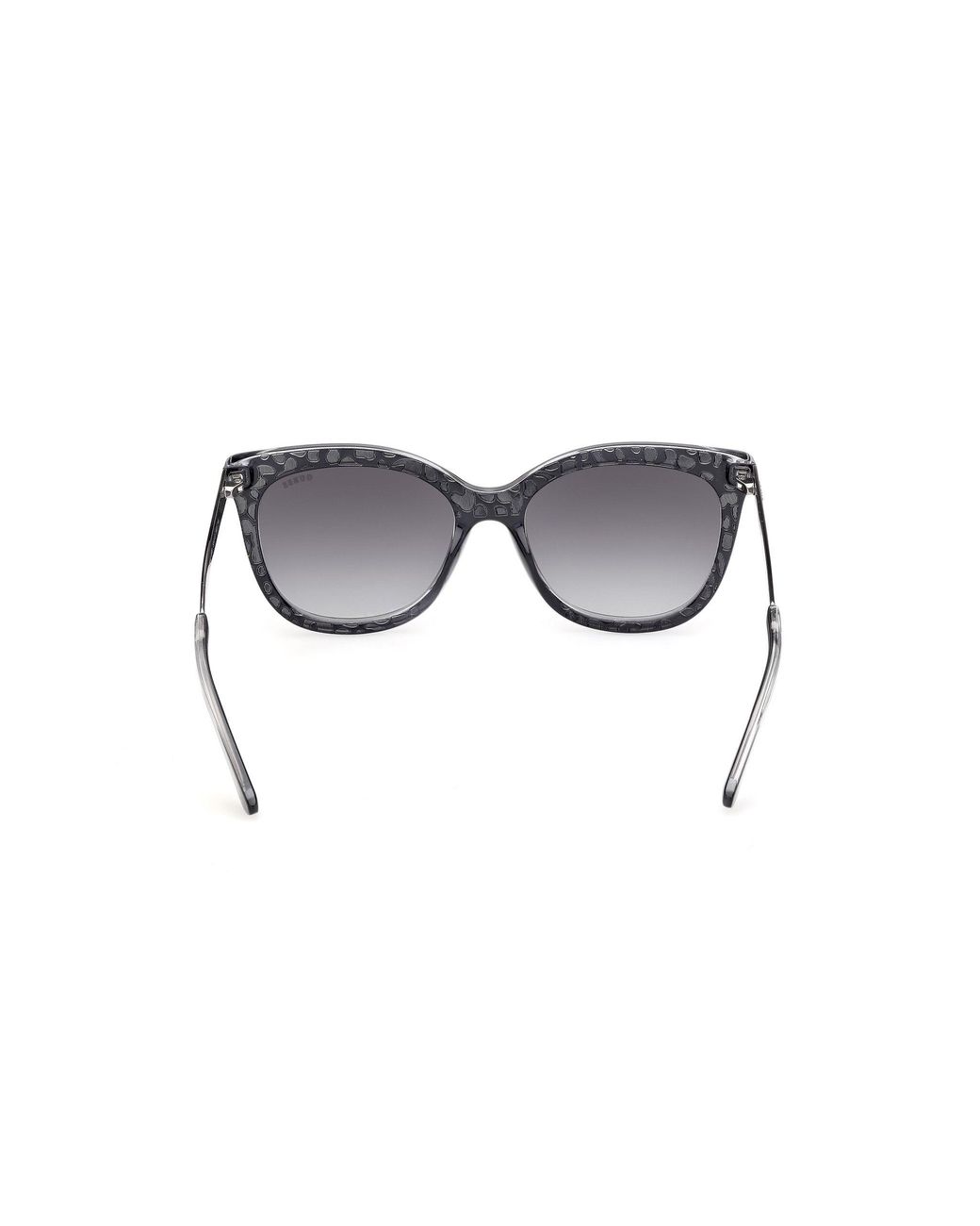 Guess Black Gu00354 90B Sunglasses Injected Smoke Cat Eye Normal