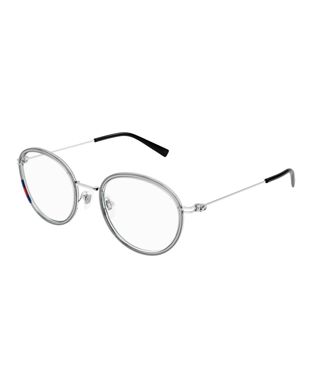 Gucci Black Gg1851O 003 Optical Frames Injected Transparent Round