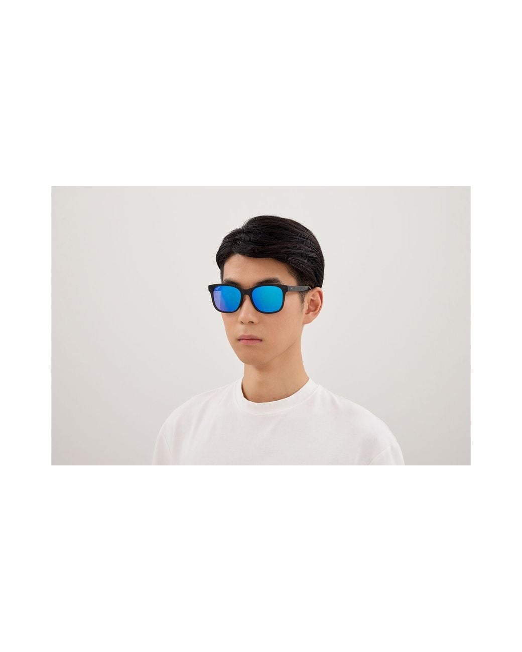Maui Jim Black Mj0346Sa 002 Occhiali Da Sole Bio-Iniettato Blu Squadrata