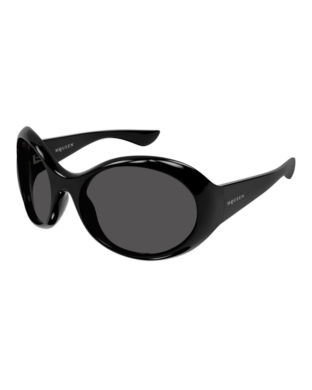 McQueen Black Am0592S 001 Sunglasses Bio-Injected Round